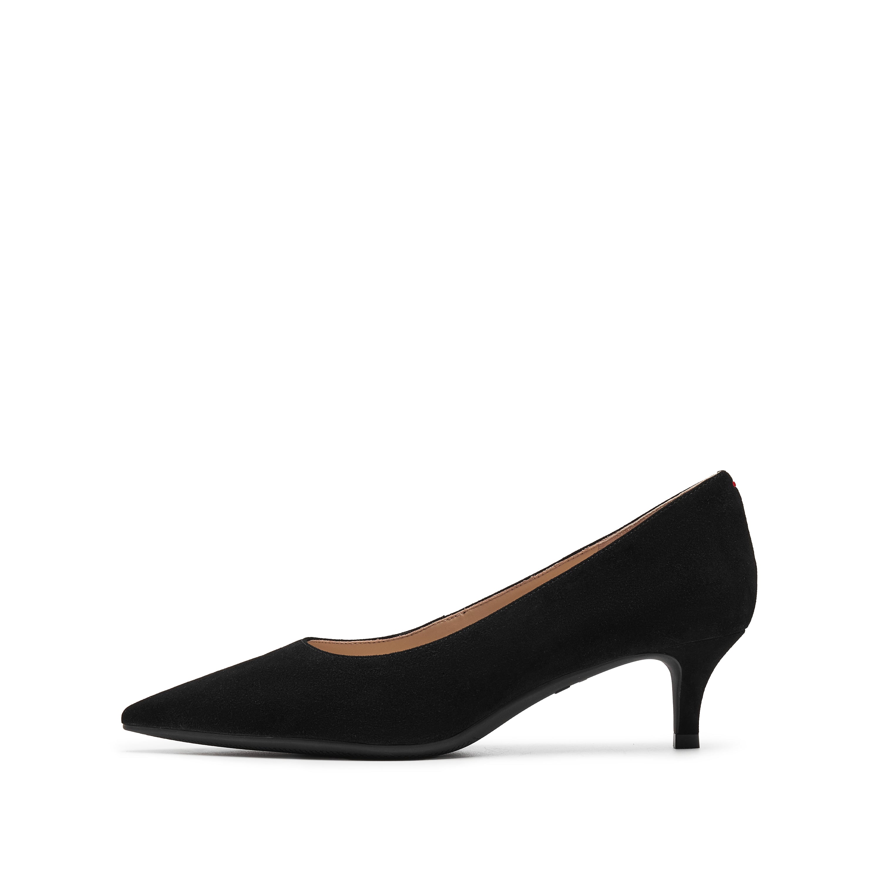 Black Suede Pointy Toe Pumps