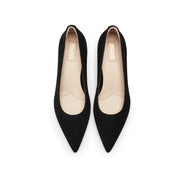 Black Suede Pointy Toe Pumps