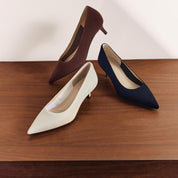 Black Suede Pointy Toe Pumps