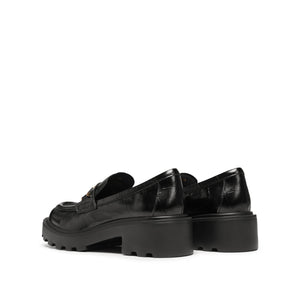 Black Embossed ST Horsebit Loafers