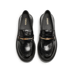 Load image into Gallery viewer, Black Embossed ST Horsebit Loafers

