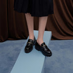 Load image into Gallery viewer, Black Embossed ST Horsebit Loafers

