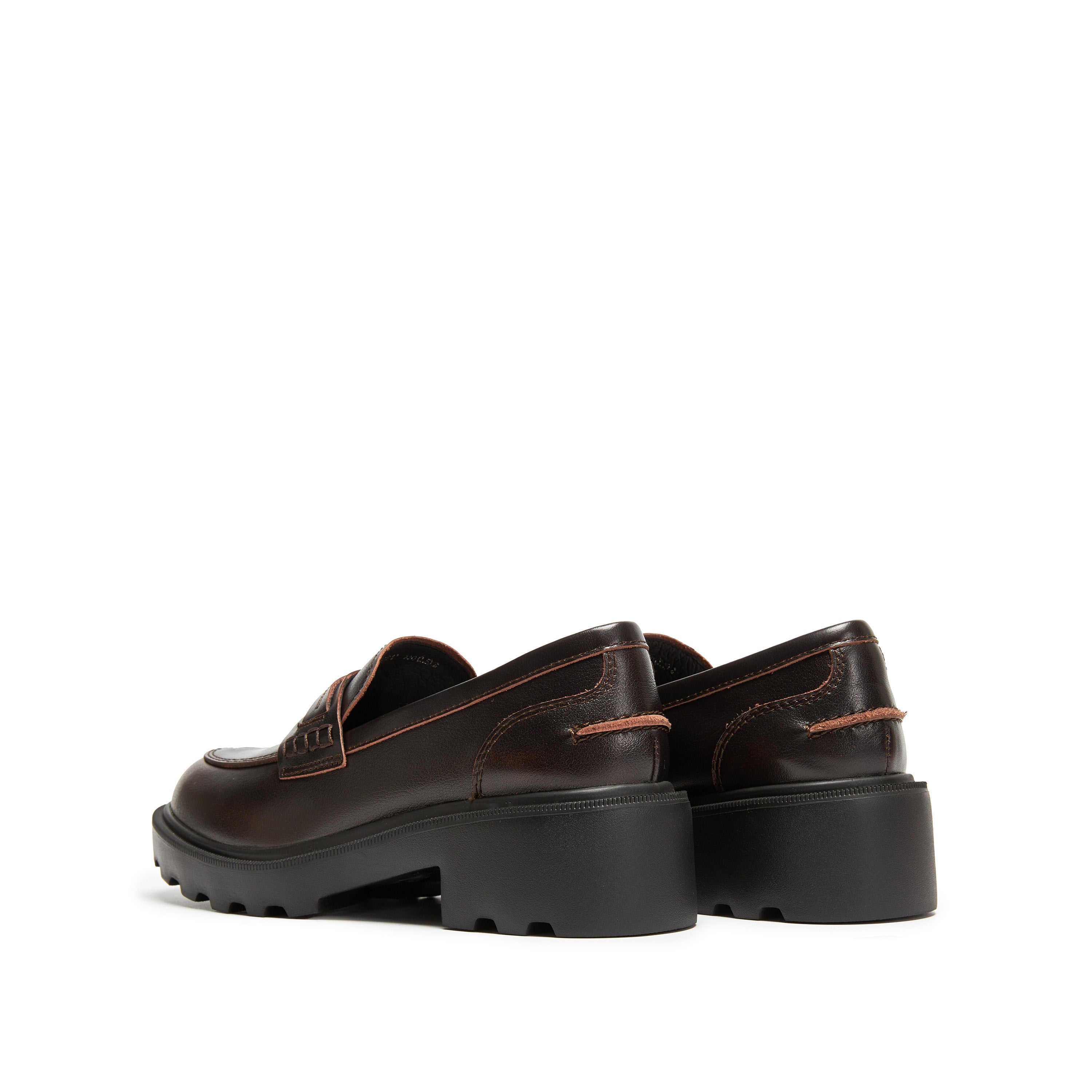 Brown Brushed Lucky Horse Hoof Loafers