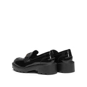 Black Boxy Lucky Horse Hoof Loafers