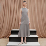 Load image into Gallery viewer, Light Gold Shiny Round Toe Heeled Mary Jane
