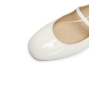 White Crystal Mary Jane Slingback Pumps