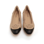 Load image into Gallery viewer, Taupe ST Buckle Workwear Leather Pumps
