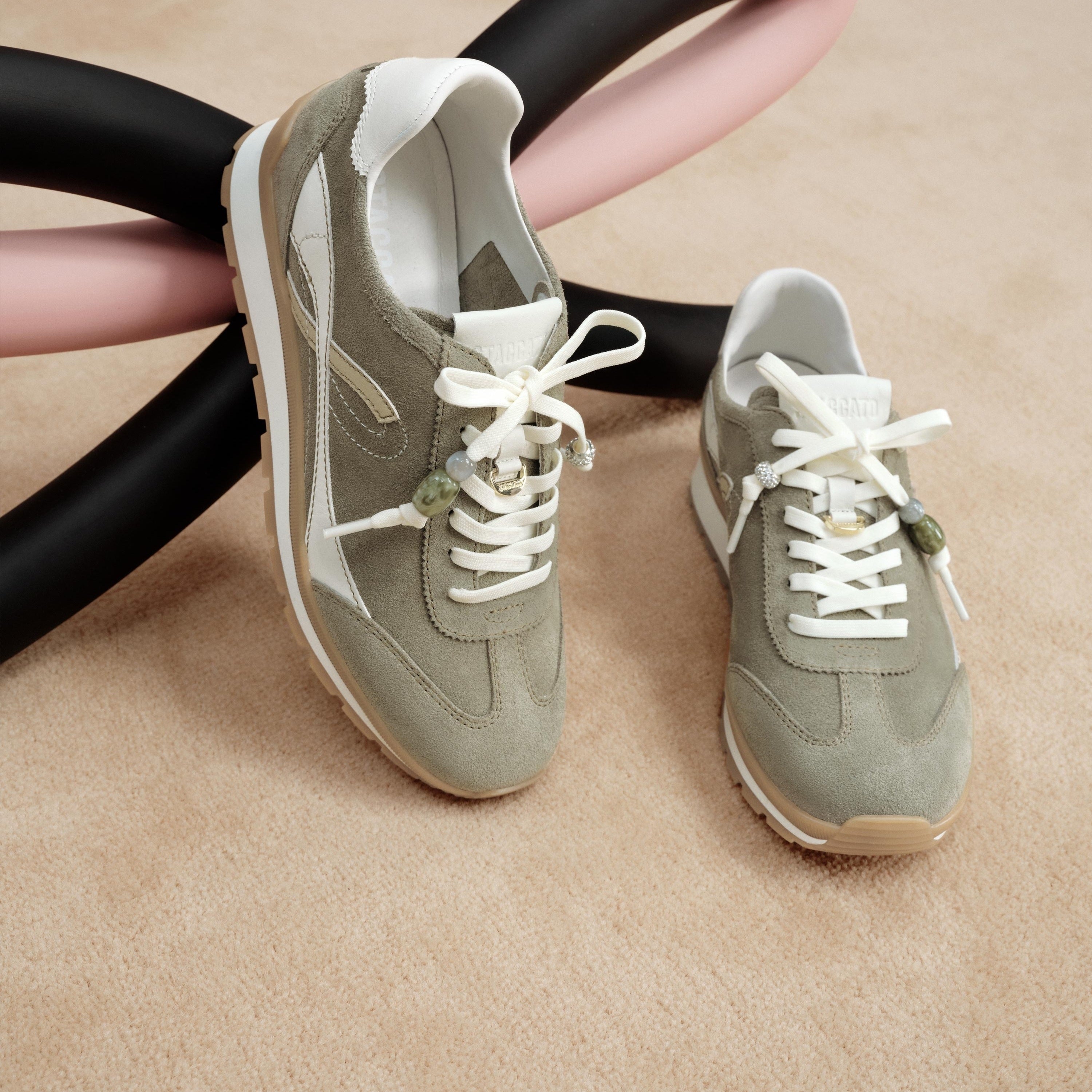 Green Bow Logo ST Lace Up Runners