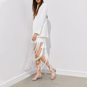 Crystal-Knitted Cross Strappy Heeled Sandals