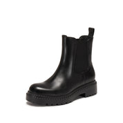 Black Charles Platform Chunky Ankle Boots