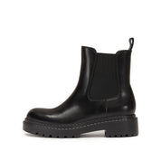 Black Charles Platform Chunky Ankle Boots