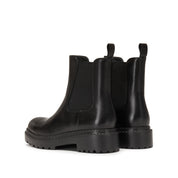 Black Charles Platform Chunky Ankle Boots