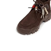 Beads Brownies Suede Loafer Worker Boots