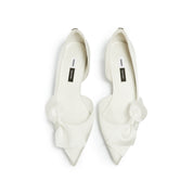 STACCATO × VERA WANG Satin Front Bow Kitten Heel Pumps