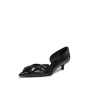 STACCATO × VERA WANG Sheep Front Bow Kitten Heel Pumps