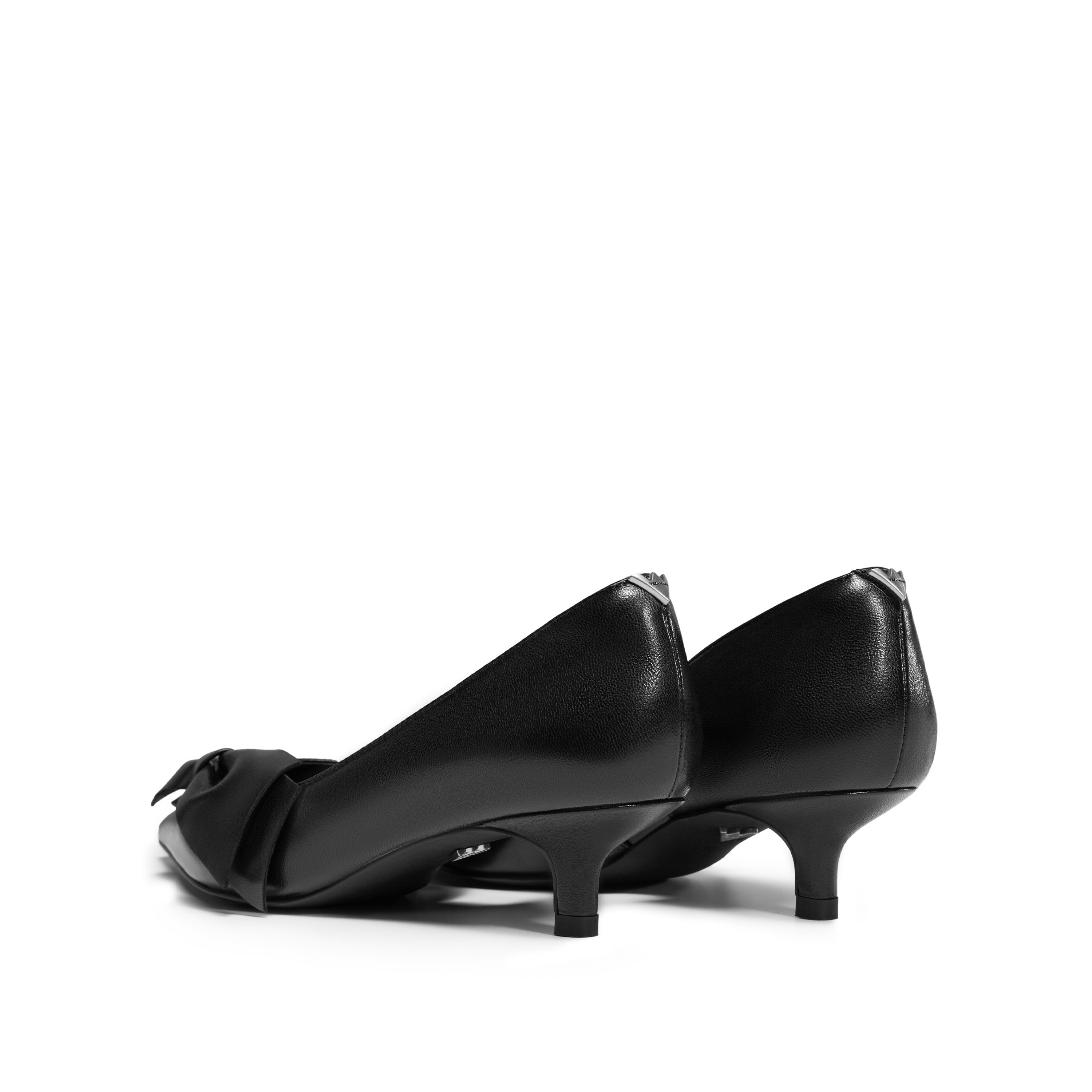 STACCATO × VERA WANG Sheep Front Bow Kitten Heel Pumps