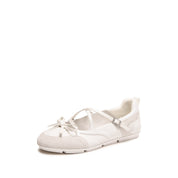 Whitel Bow Patch Mary Jane Ballet Runners