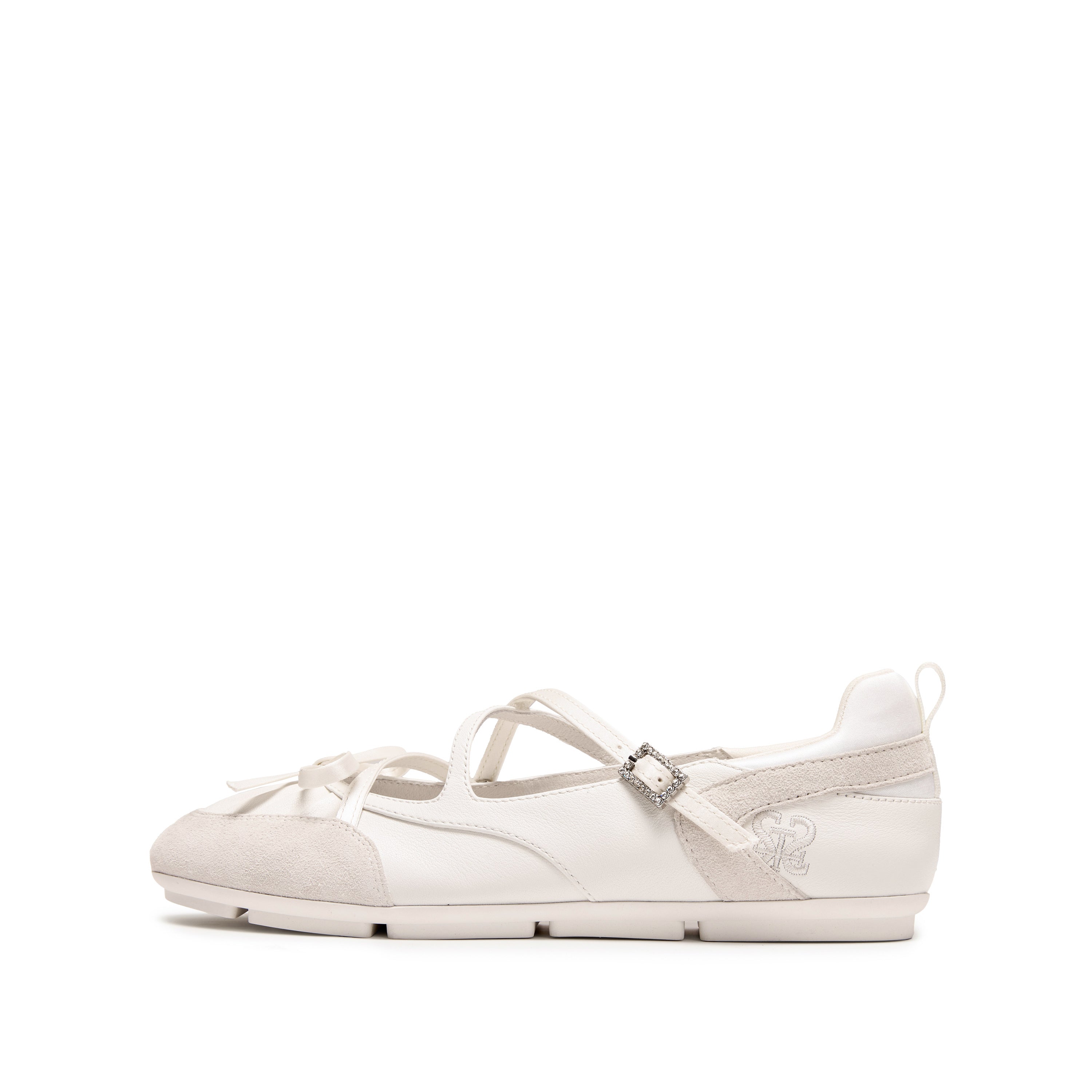 Whitel Bow Patch Mary Jane Ballet Runners