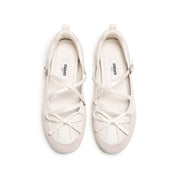Whitel Bow Patch Mary Jane Ballet Runners