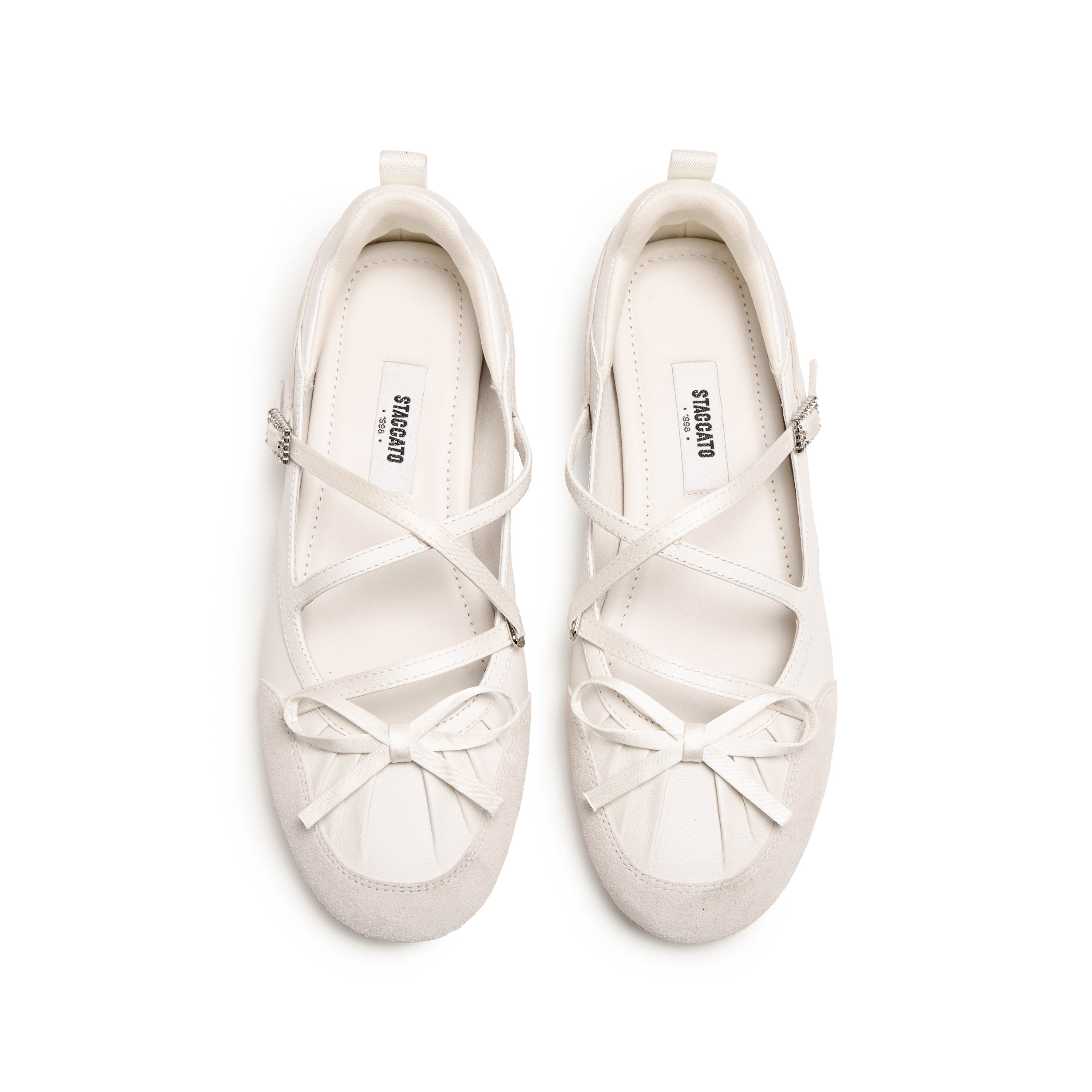 Whitel Bow Patch Mary Jane Ballet Runners