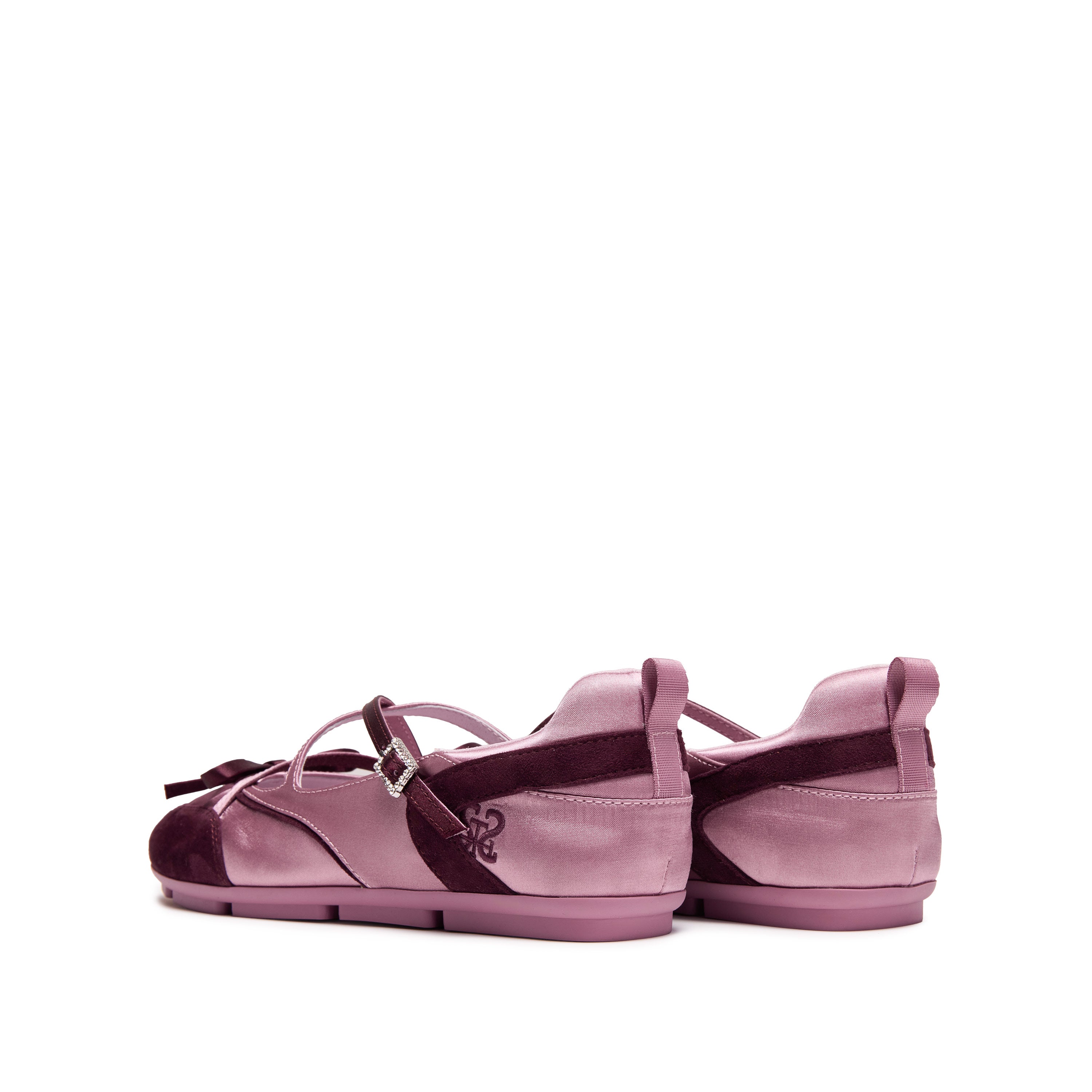 Purple Bow Patch Mary Jane Ballet Runners
