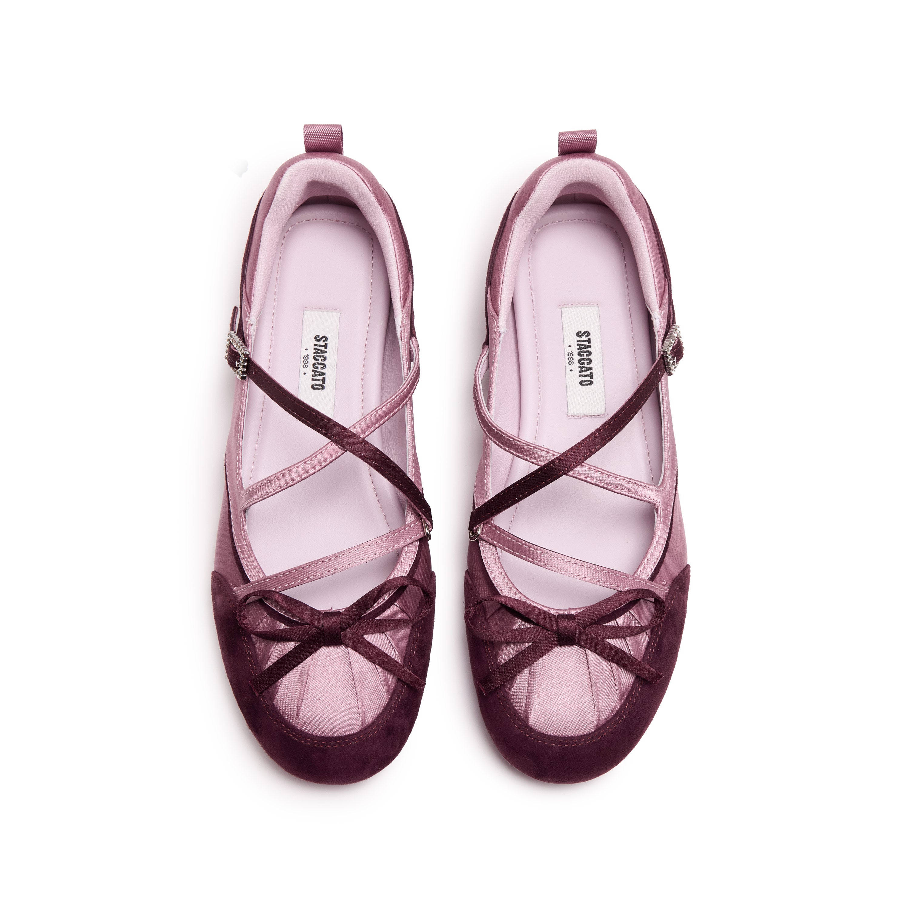 Purple Bow Patch Mary Jane Ballet Runners