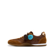 Brown Suede Fireworks Charm Sole Sneakers