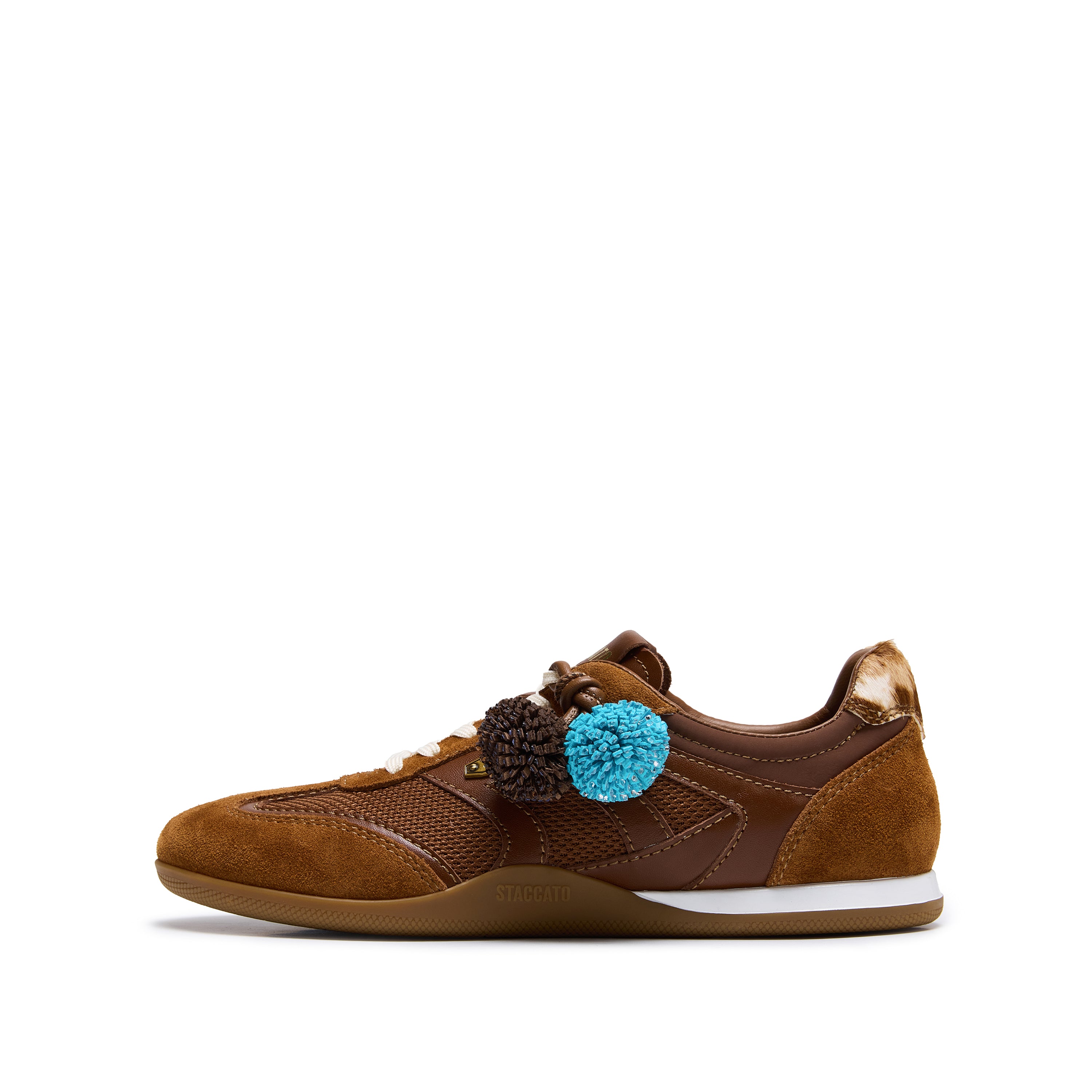 Brown Suede Fireworks Charm Sole Sneakers