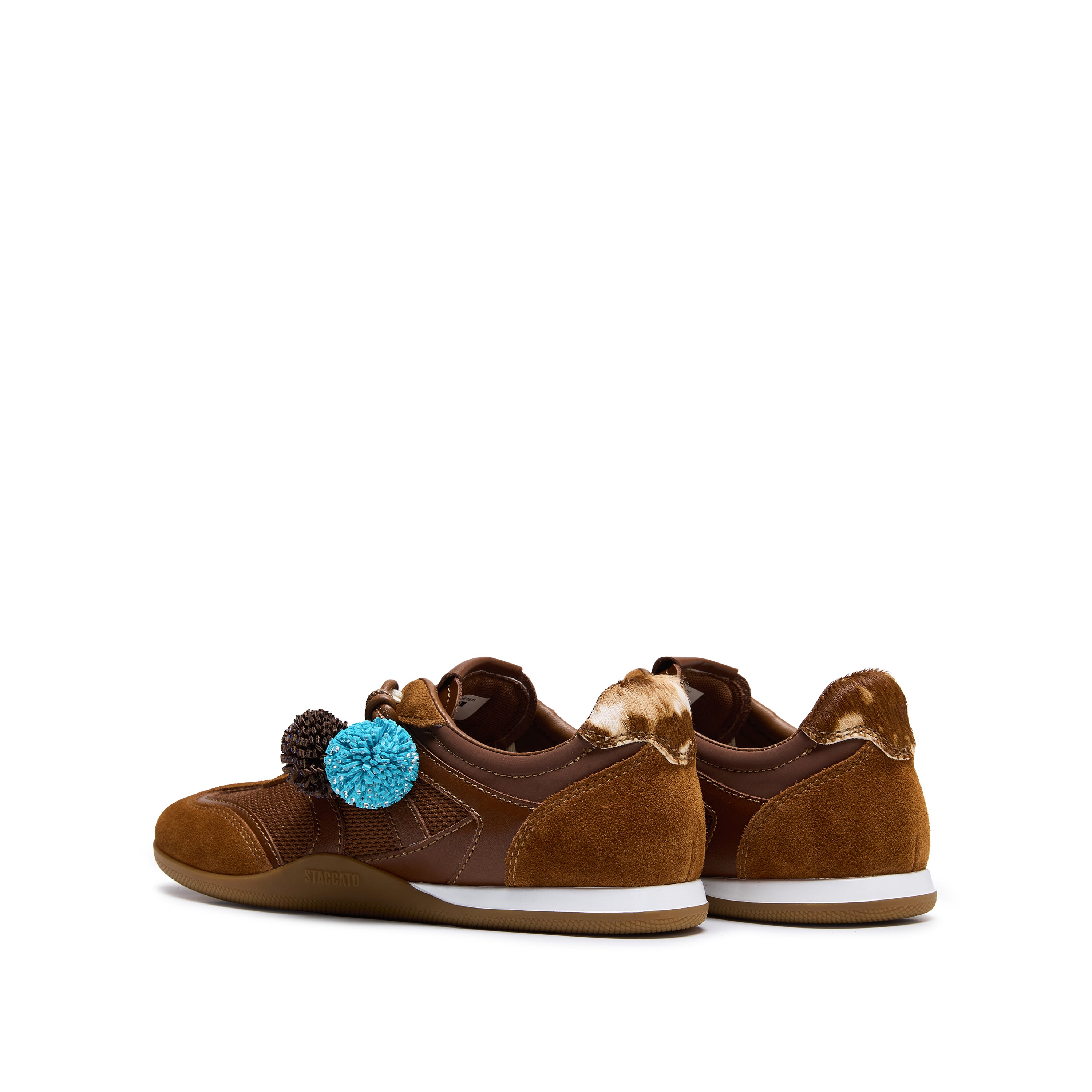 Brown Suede Fireworks Charm Sole Sneakers