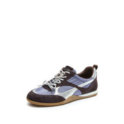 Purple Crystal Embellished Casual Sneakers