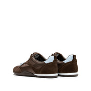 Brown Crystal Embellished Casual Sneakers