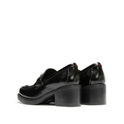 Smooth Calfskin Block Heel Loafers