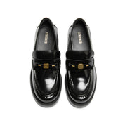 Smooth Calfskin Block Heel Loafers