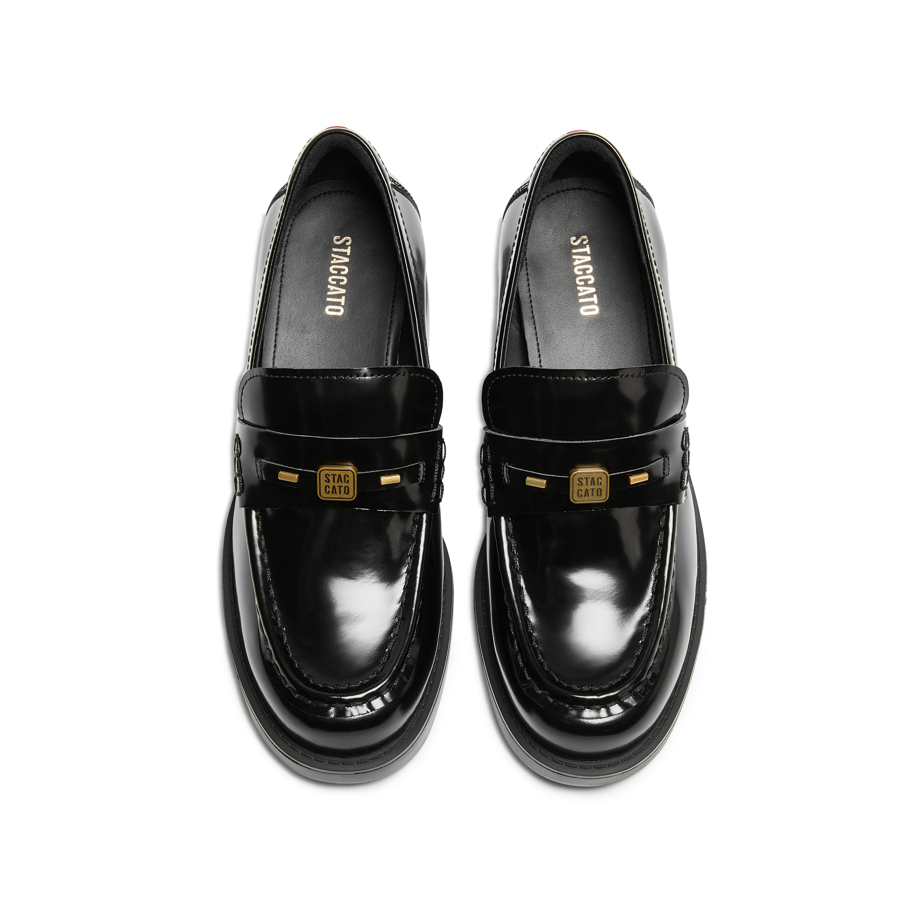 Smooth Calfskin Block Heel Loafers