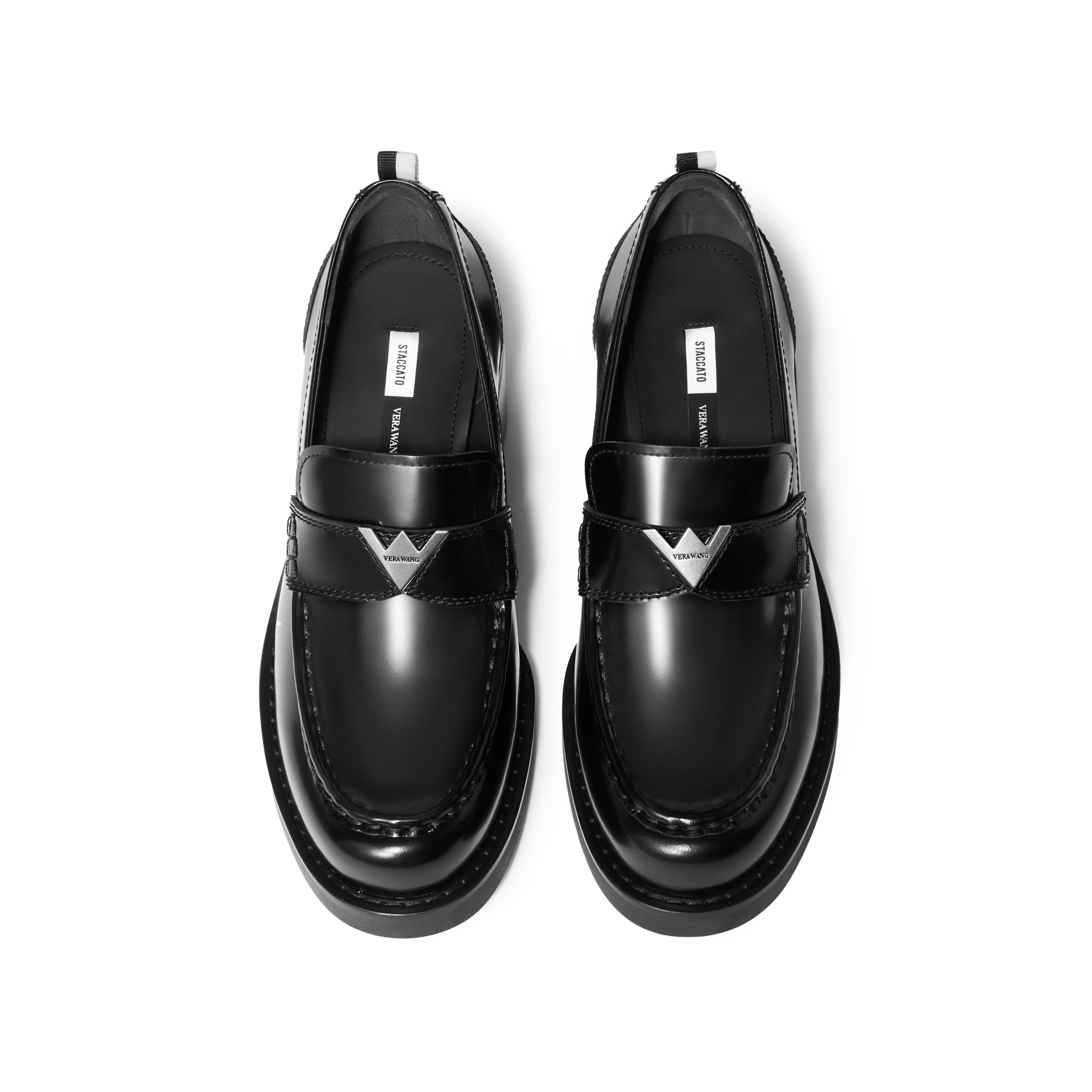 STACCATO × VERA WANG Metal Detail Block Heel Loafers