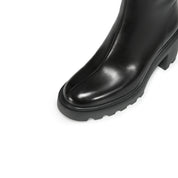 STACCATO × VERA WANG Metal Emblem Block Heel Ankle Boots