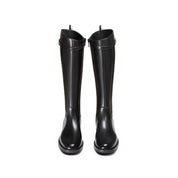 STACCATO × VERA WANG Metal Buckle Leather Riding Boots