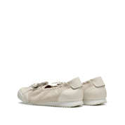 Beige Bow Casual Flats
