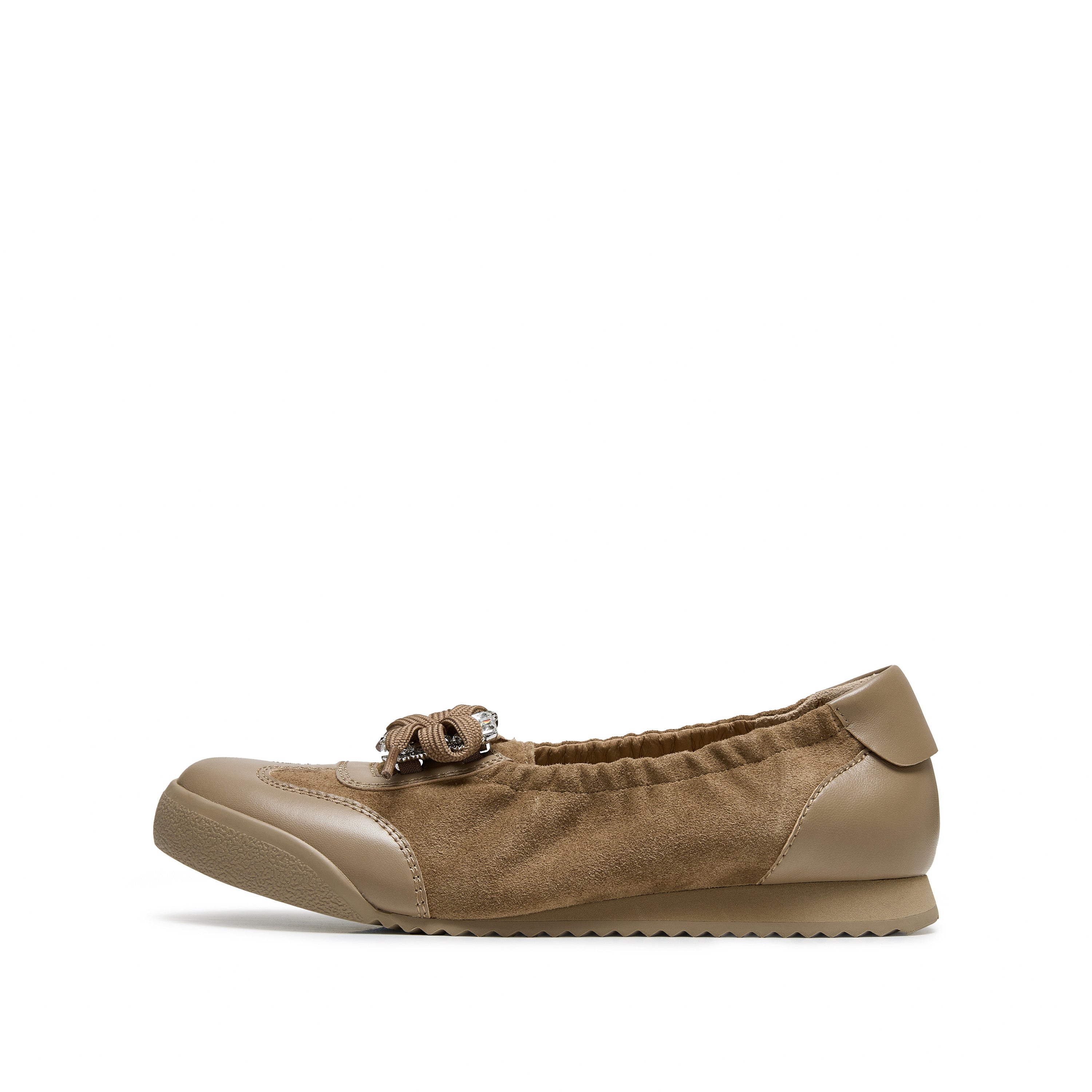 Brown Bow Casual Flats