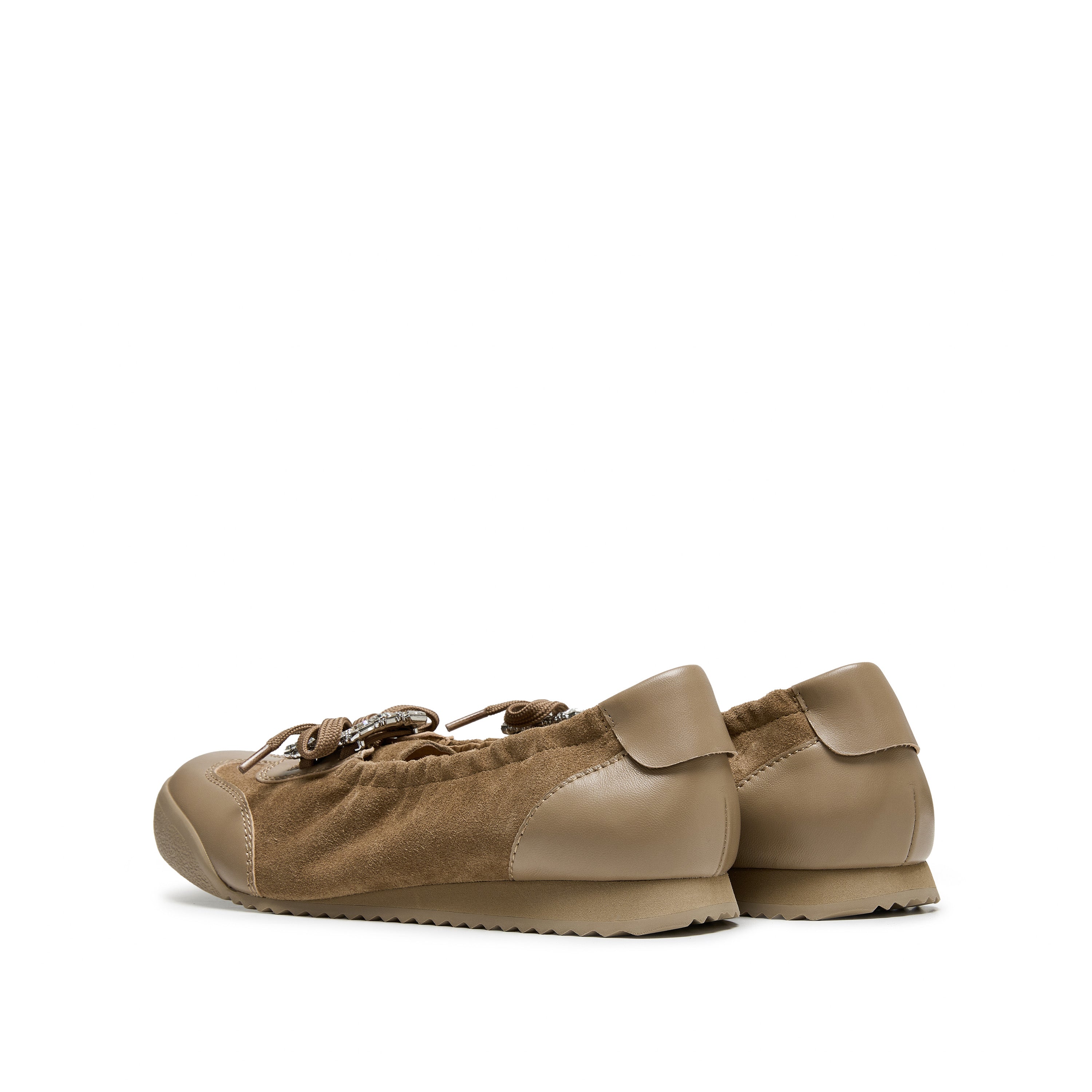 Brown Bow Casual Flats