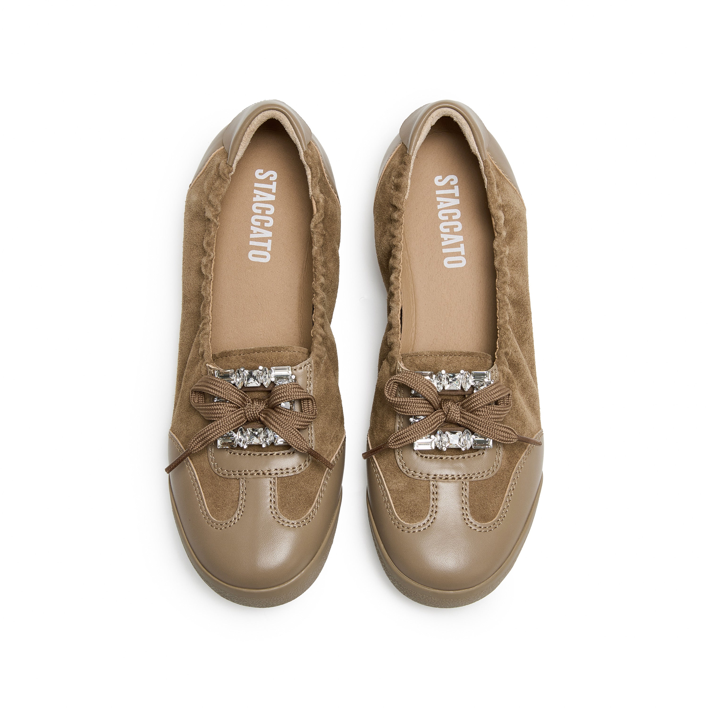 Brown Bow Casual Flats