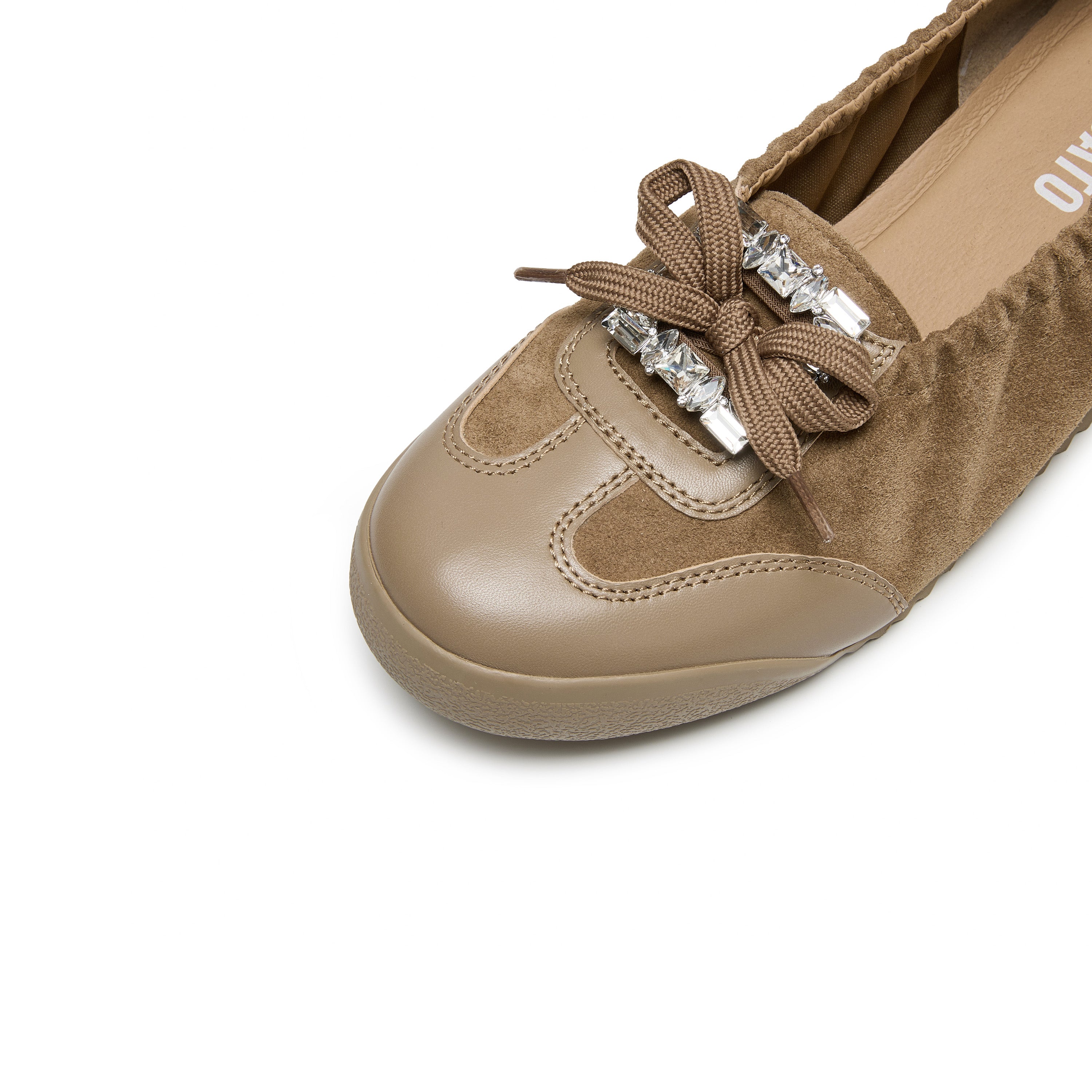 Brown Bow Casual Flats