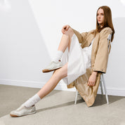ST Embodiery Patch Slim- cut Lace-up Runner