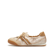 Brown Sugar Patch Sequins Ballerina Trainers