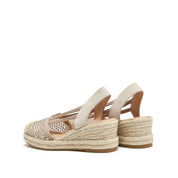 Pastel Crystal Ballerina Wedge Espadrilles