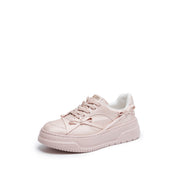 Monotone Light Pink Bows Sneakers