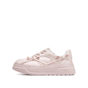 Monotone Light Pink Bows Sneakers