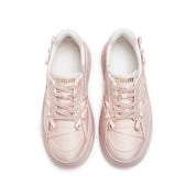Monotone Light Pink Bows Sneakers