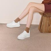 Monotone Light Pink Bows Sneakers