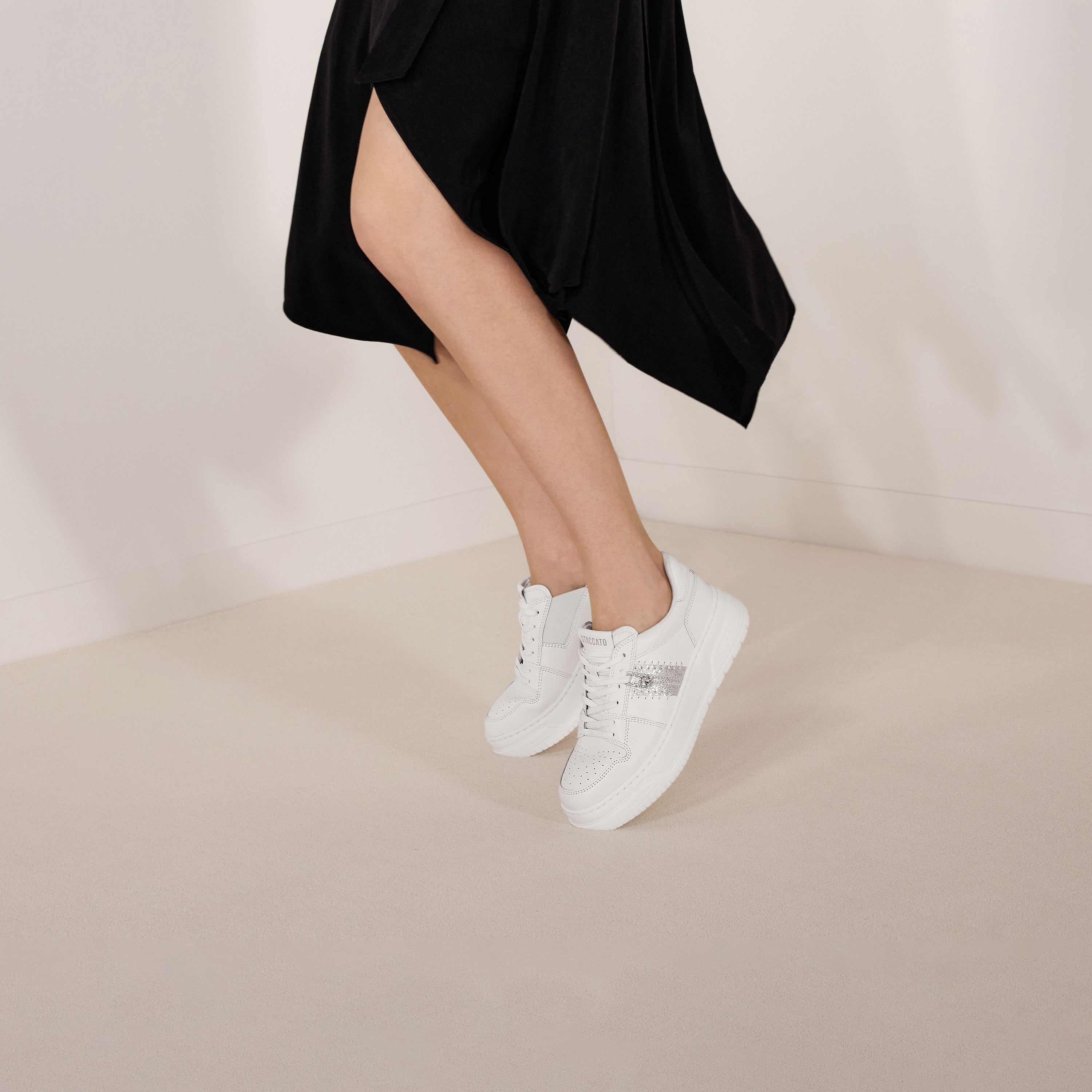 White Platform Sneakers